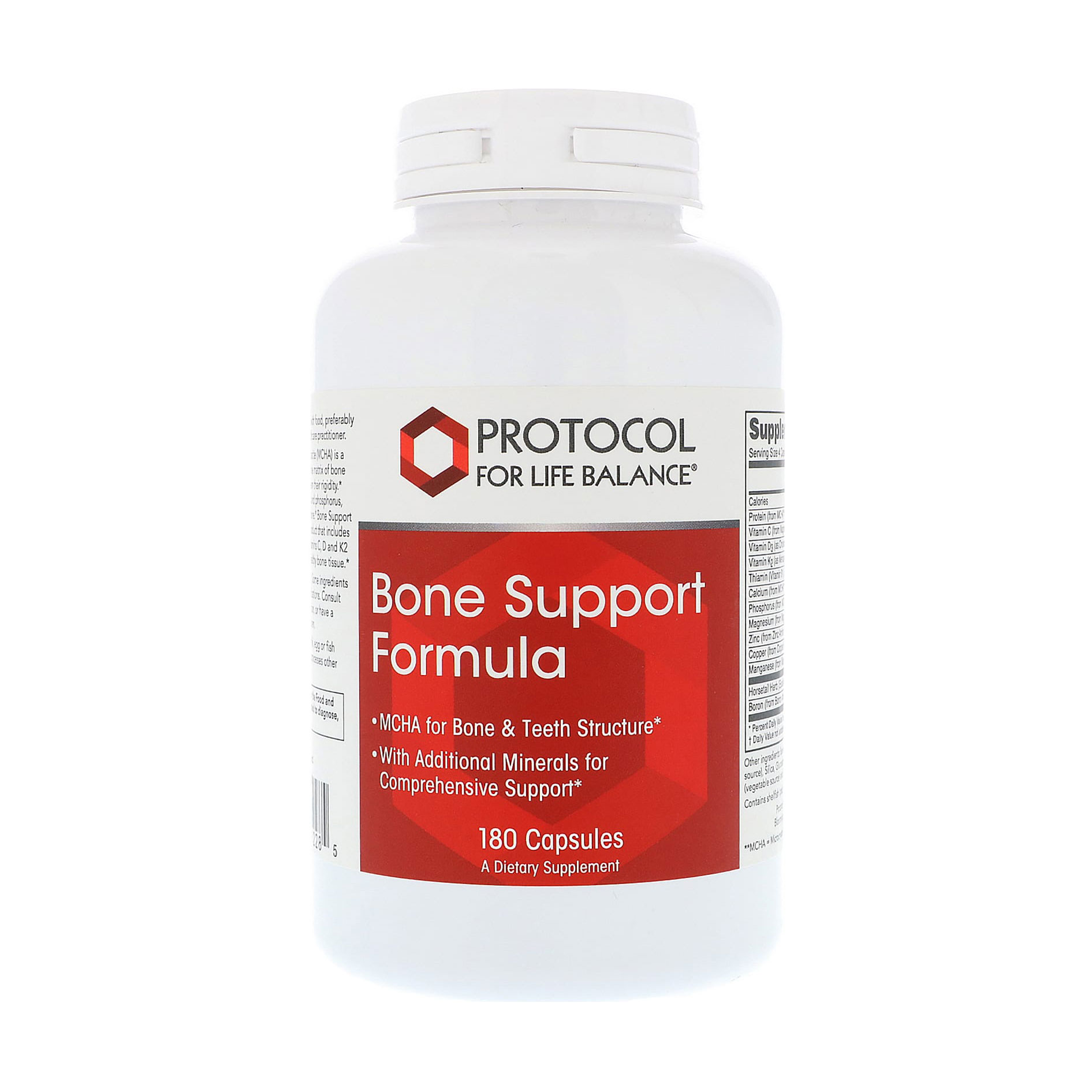Комплекс Підтримка кісток Protocol For Life Balance Bone Support Formula, 180 капсул